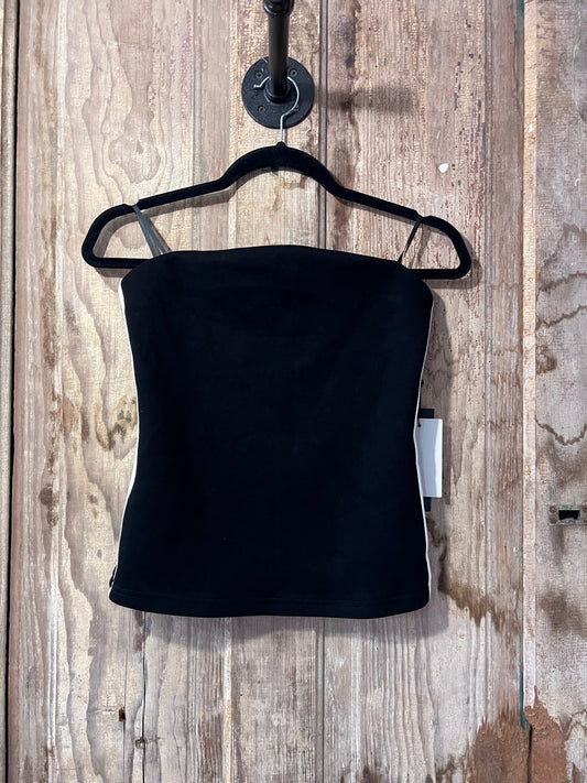 Emerson Lang BLK + WHT Side Stripe Tube Top