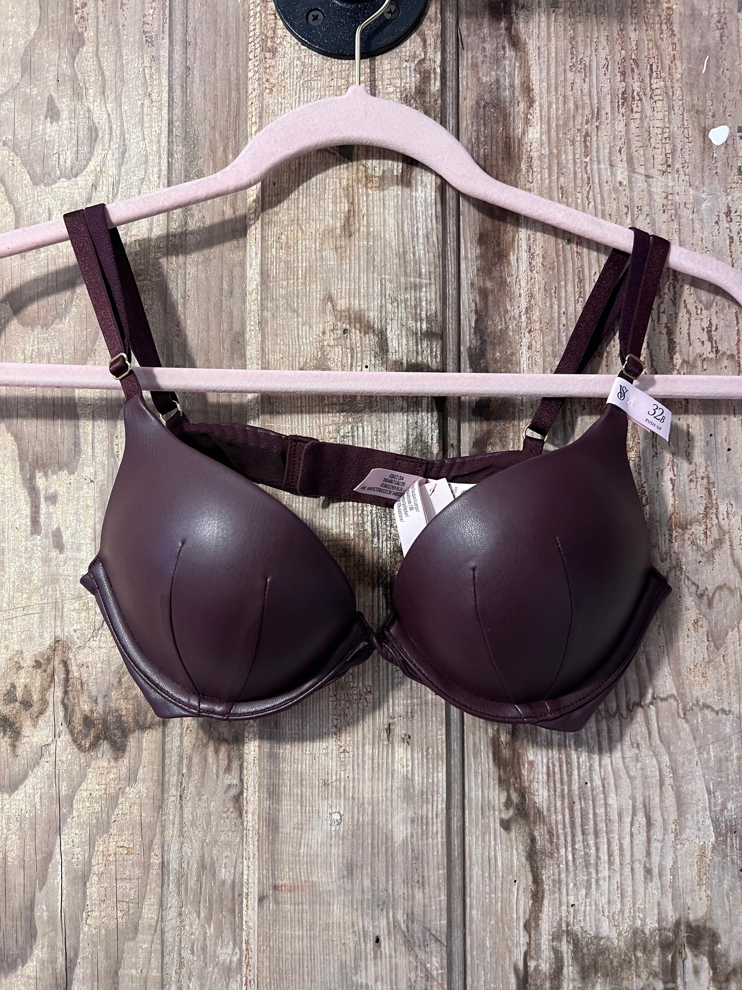 Y2K Victoria's Secret Leather Bombshell Bra