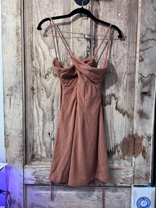 Princess Polly BRWN Brooke Mini Dress