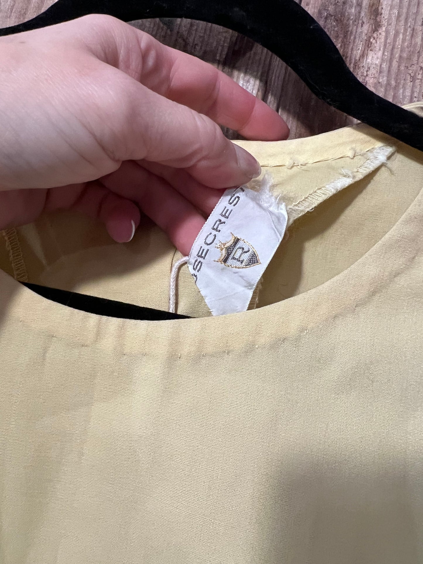 REVAMP Yellow Button Back Sleeveless Top
