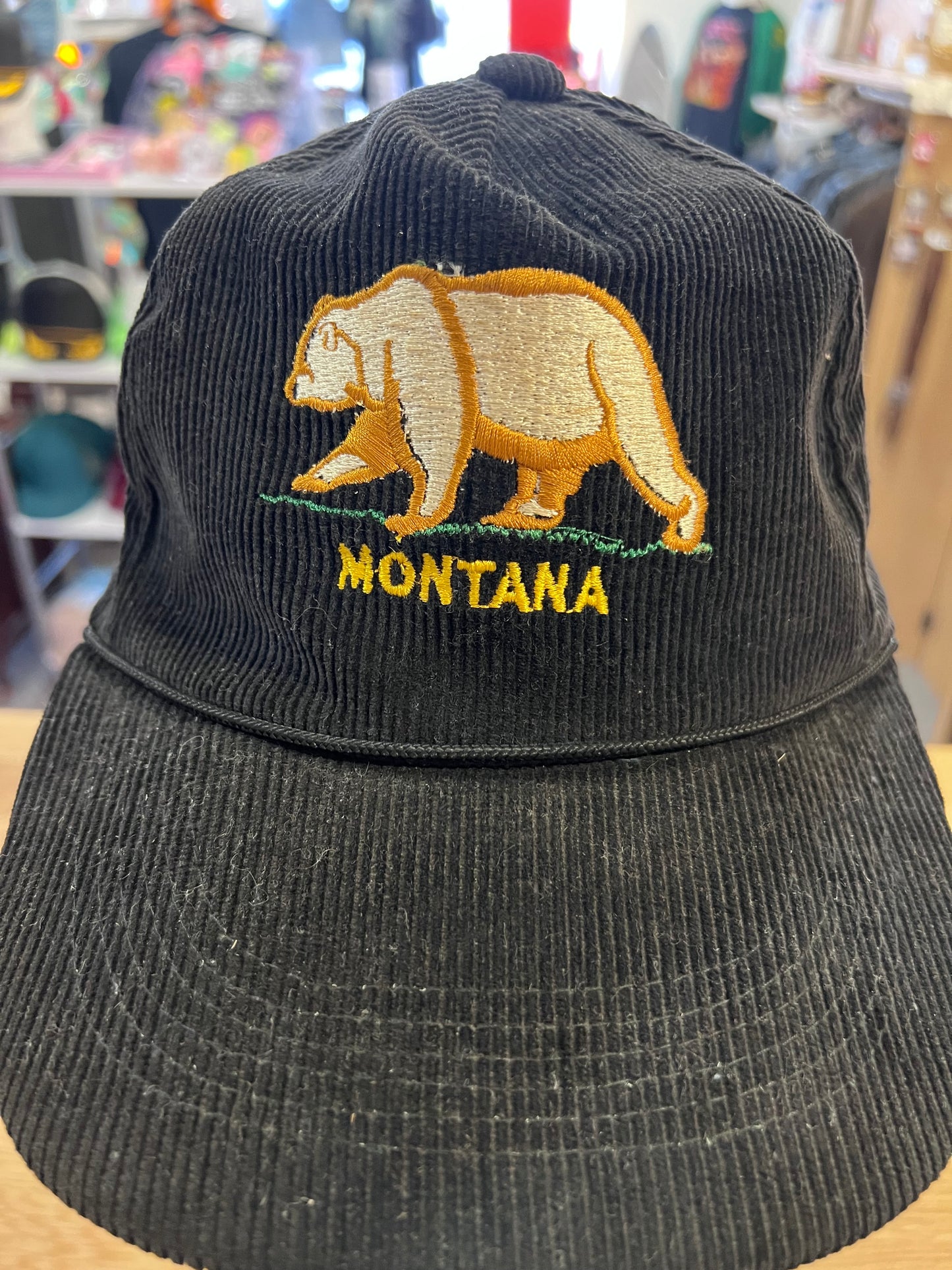VTG Montana Corduroy Snap Back Trucker Hat