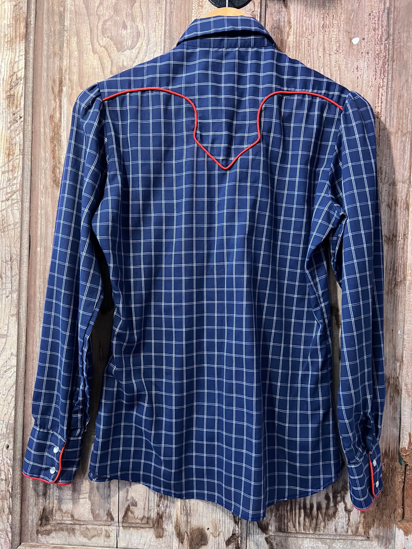80's Kenny Rodgers Plaid Button Up Shirt