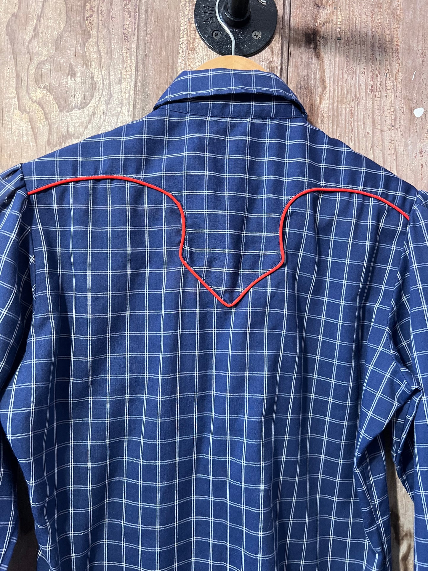 80's Kenny Rodgers Plaid Button Up Shirt