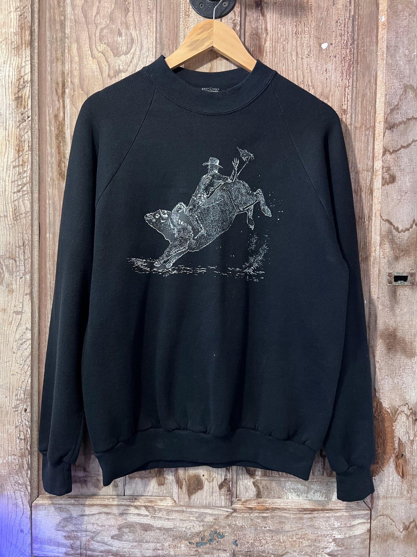 80's Bucking Cowboy Crewneck