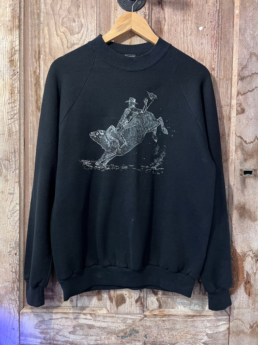 80's Bucking Cowboy Crewneck
