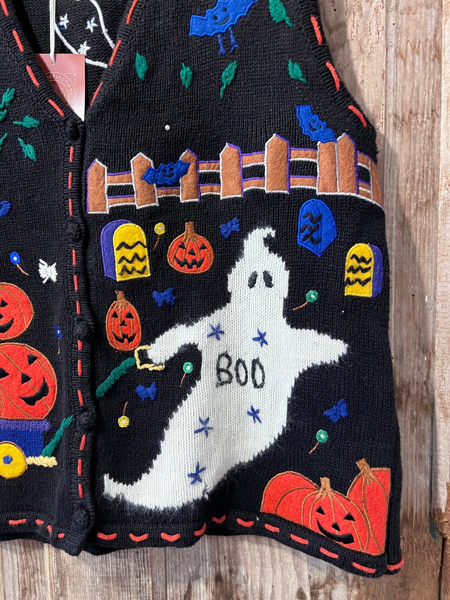 Revamp 90's Embroidered Halloween Vest