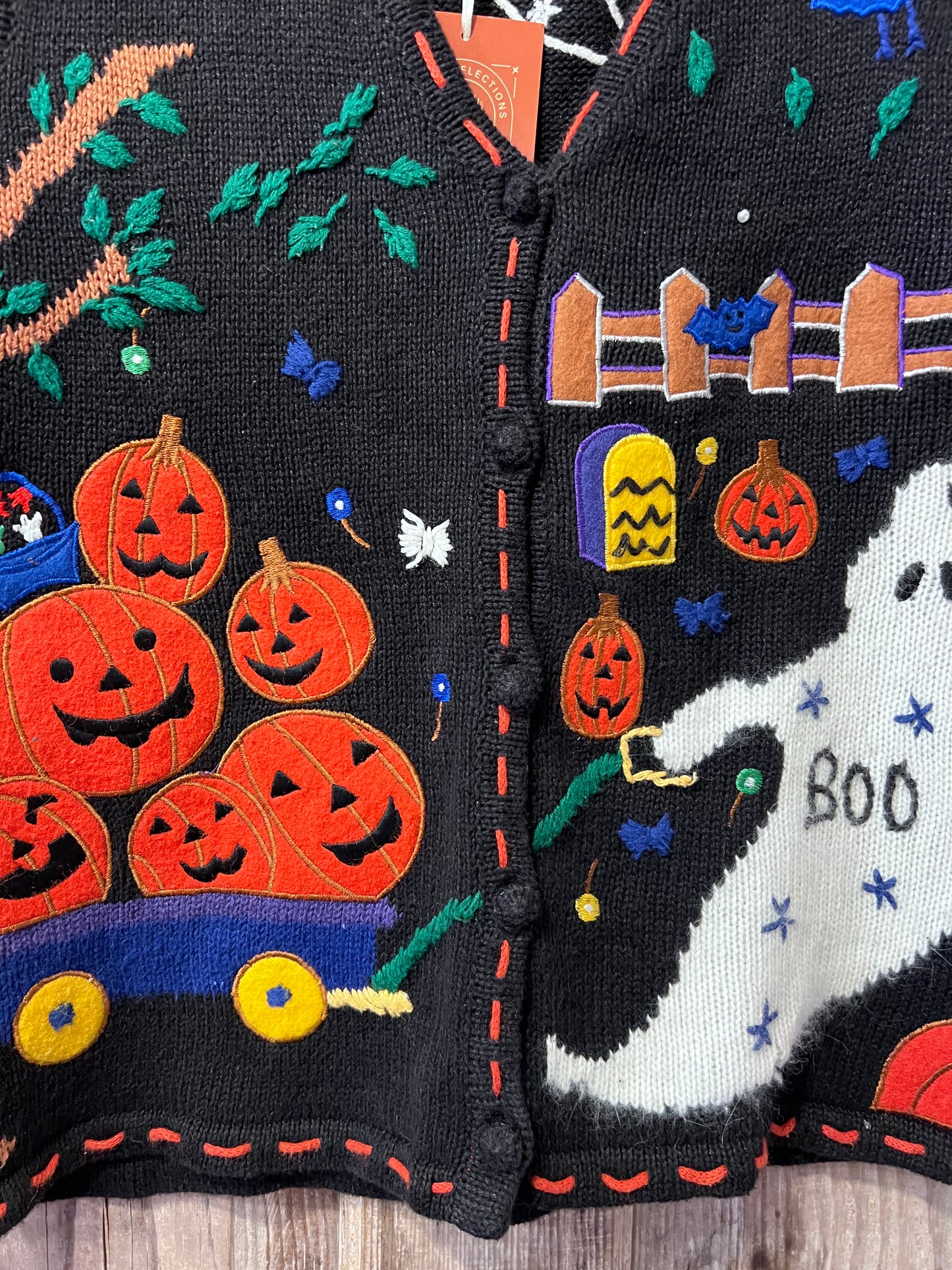 Revamp 90's Embroidered Halloween Vest