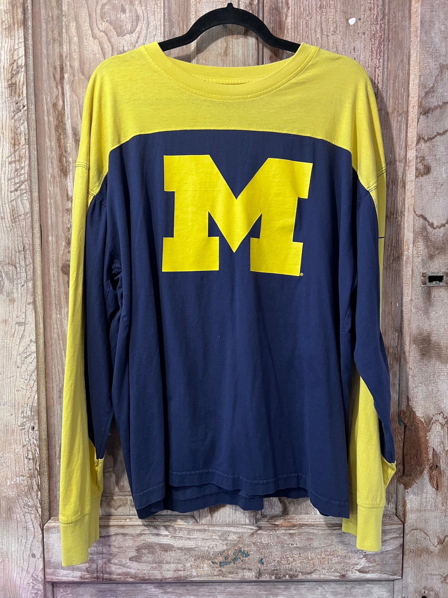 Retro Two Tone Michigan Long Sleeve Shirt