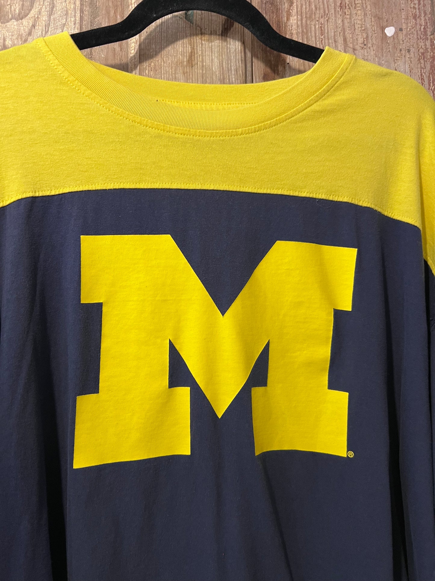 Retro Two Tone Michigan Long Sleeve Shirt