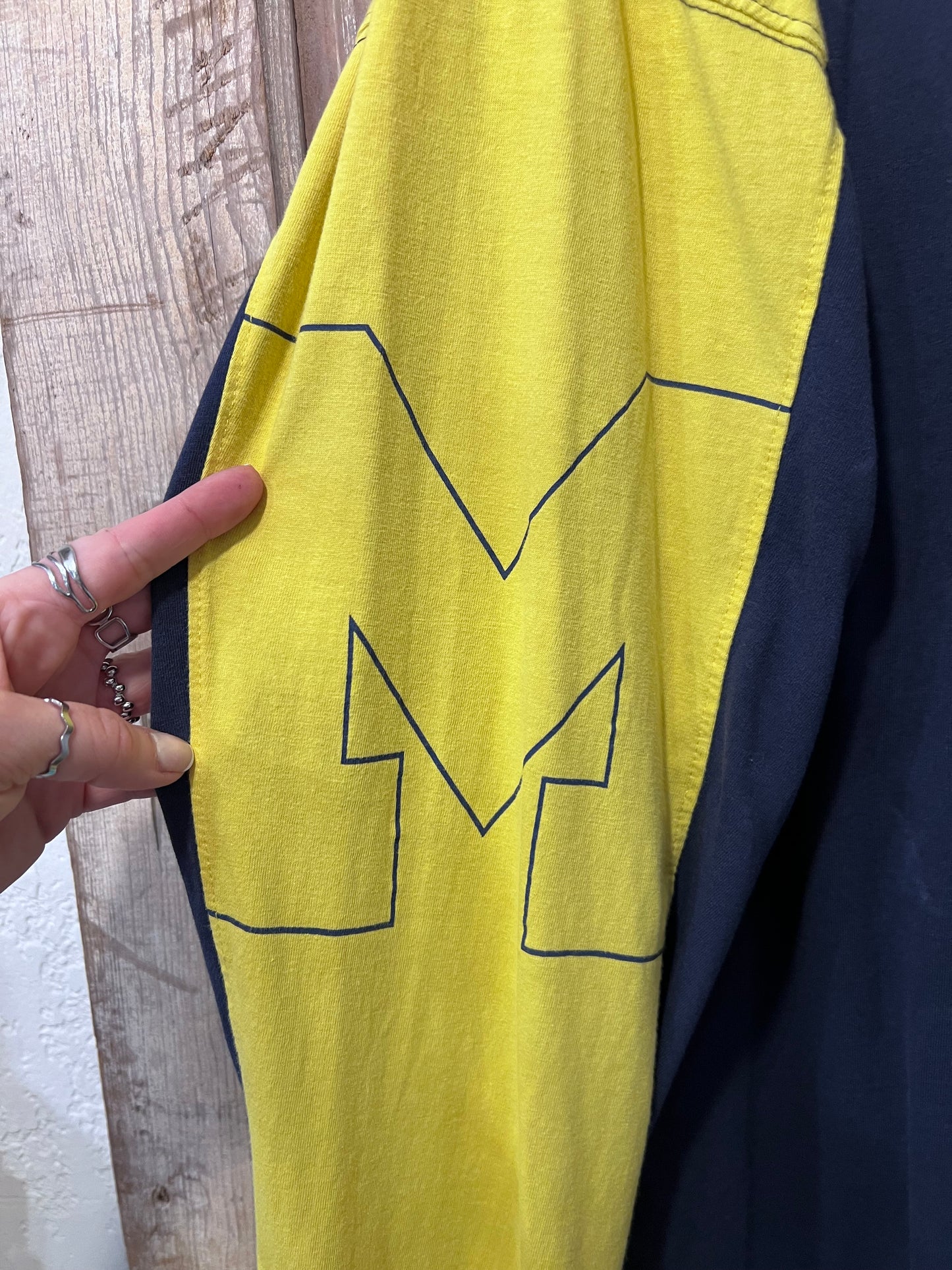 Retro Two Tone Michigan Long Sleeve Shirt