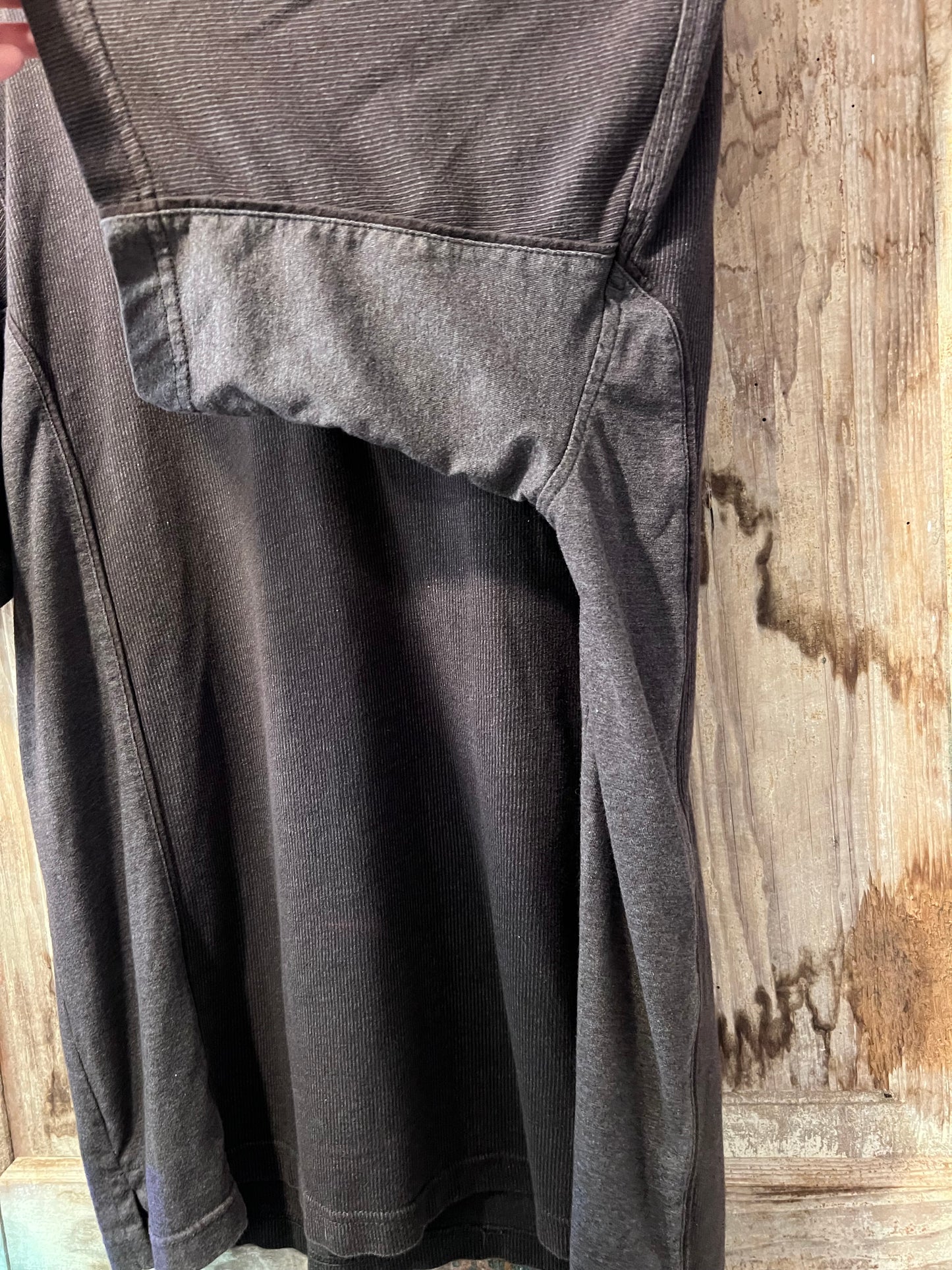Y2K Arrow 2 Toned Brown & Grey Striped Polo Shirt