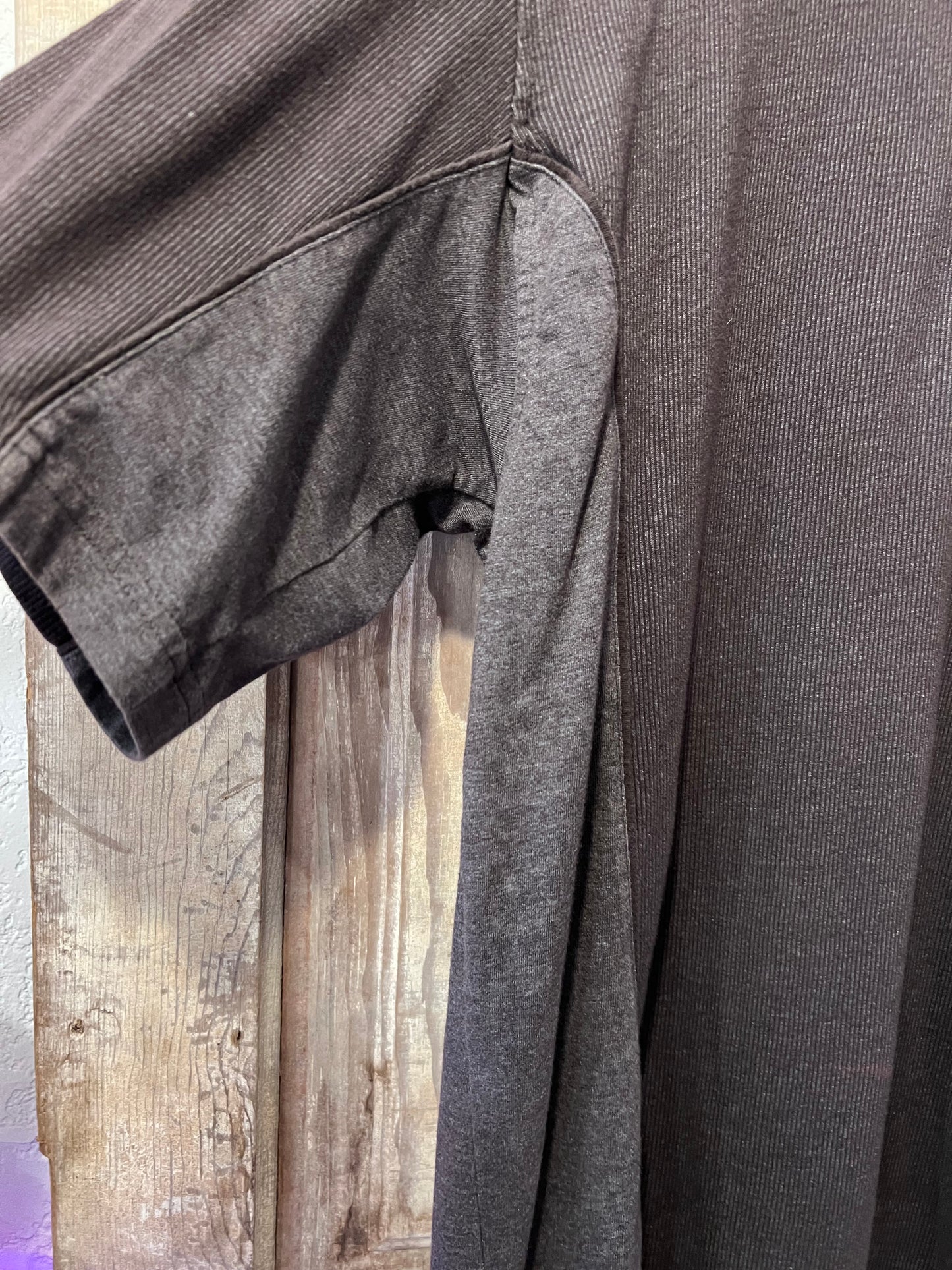 Y2K Arrow 2 Toned Brown & Grey Striped Polo Shirt