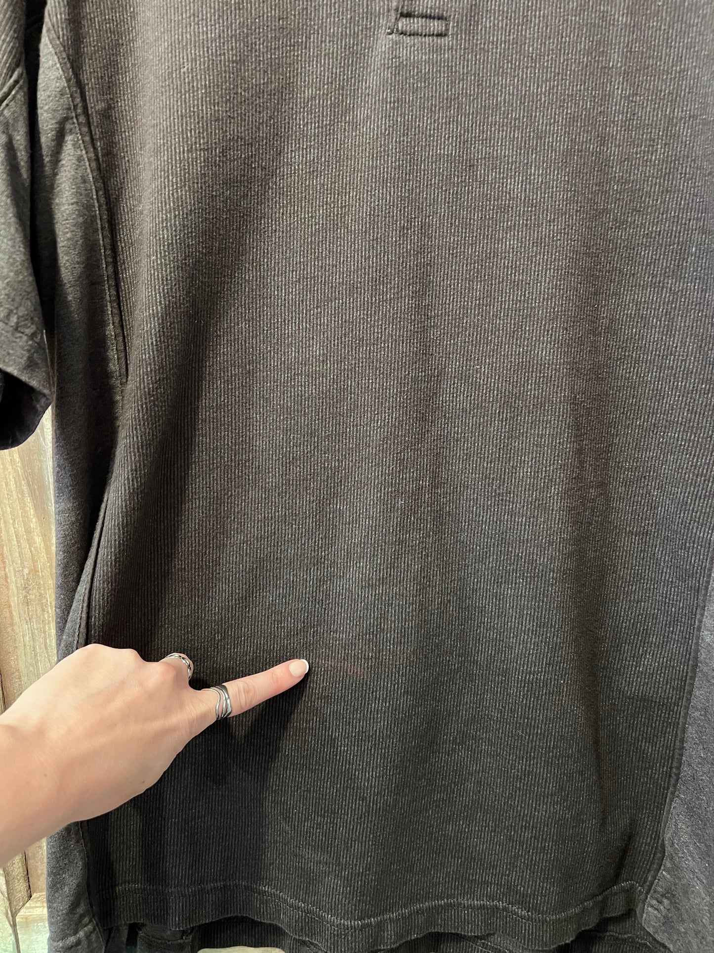 Y2K Arrow 2 Toned Brown & Grey Striped Polo Shirt