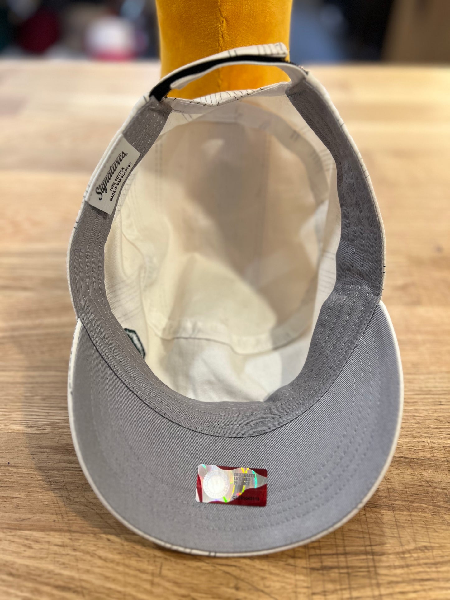 Y2K Striped Michigan State "News Boy" Hat