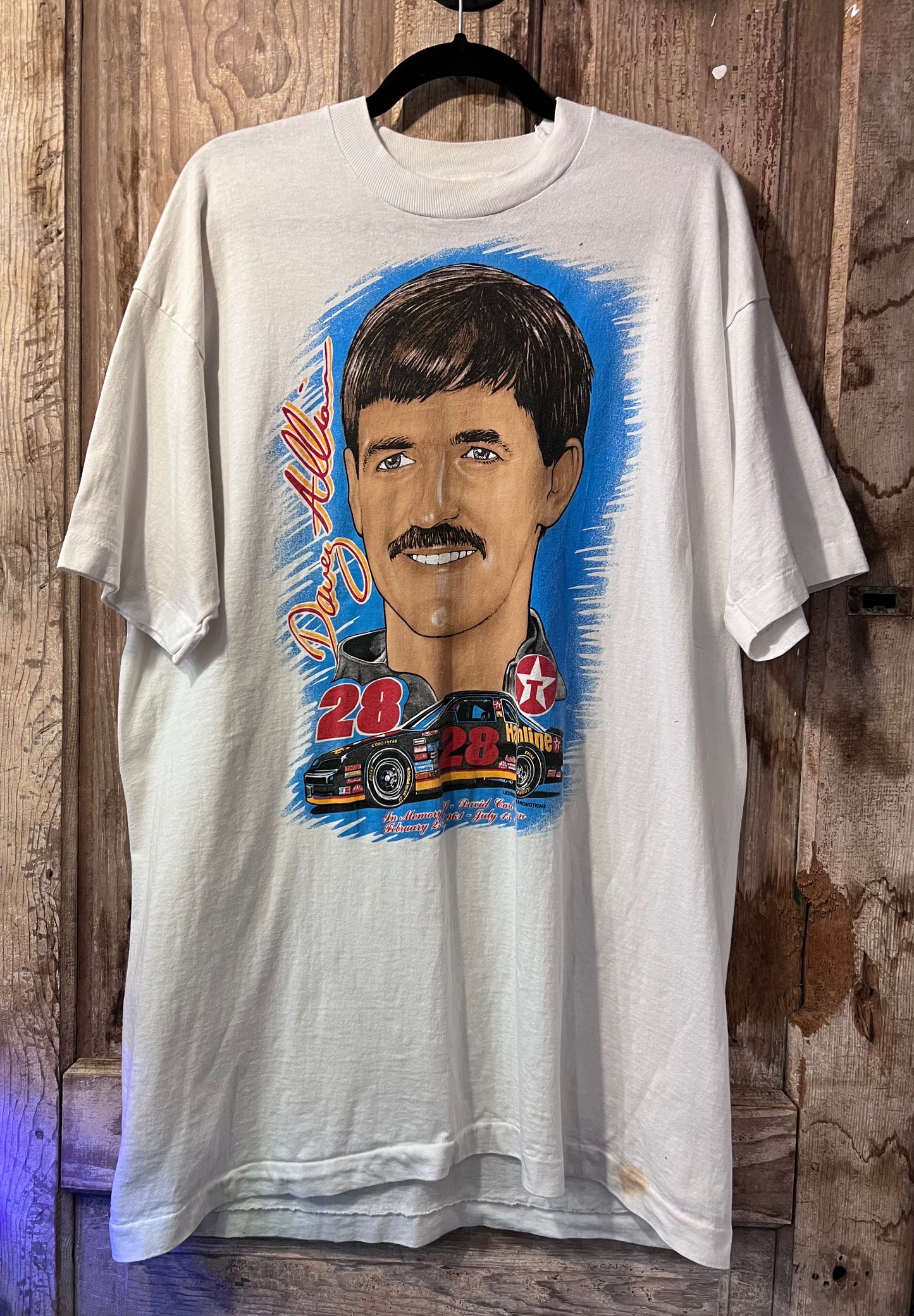 90's Davey Allison Memorial Racing T-Shirt