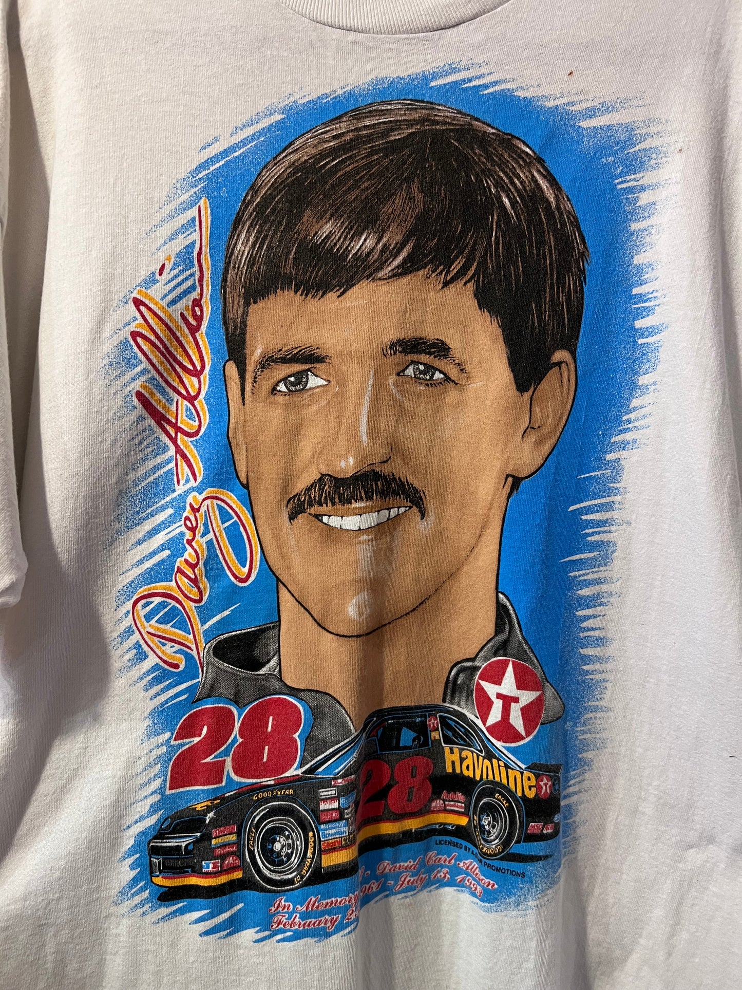 90's Davey Allison Memorial Racing T-Shirt