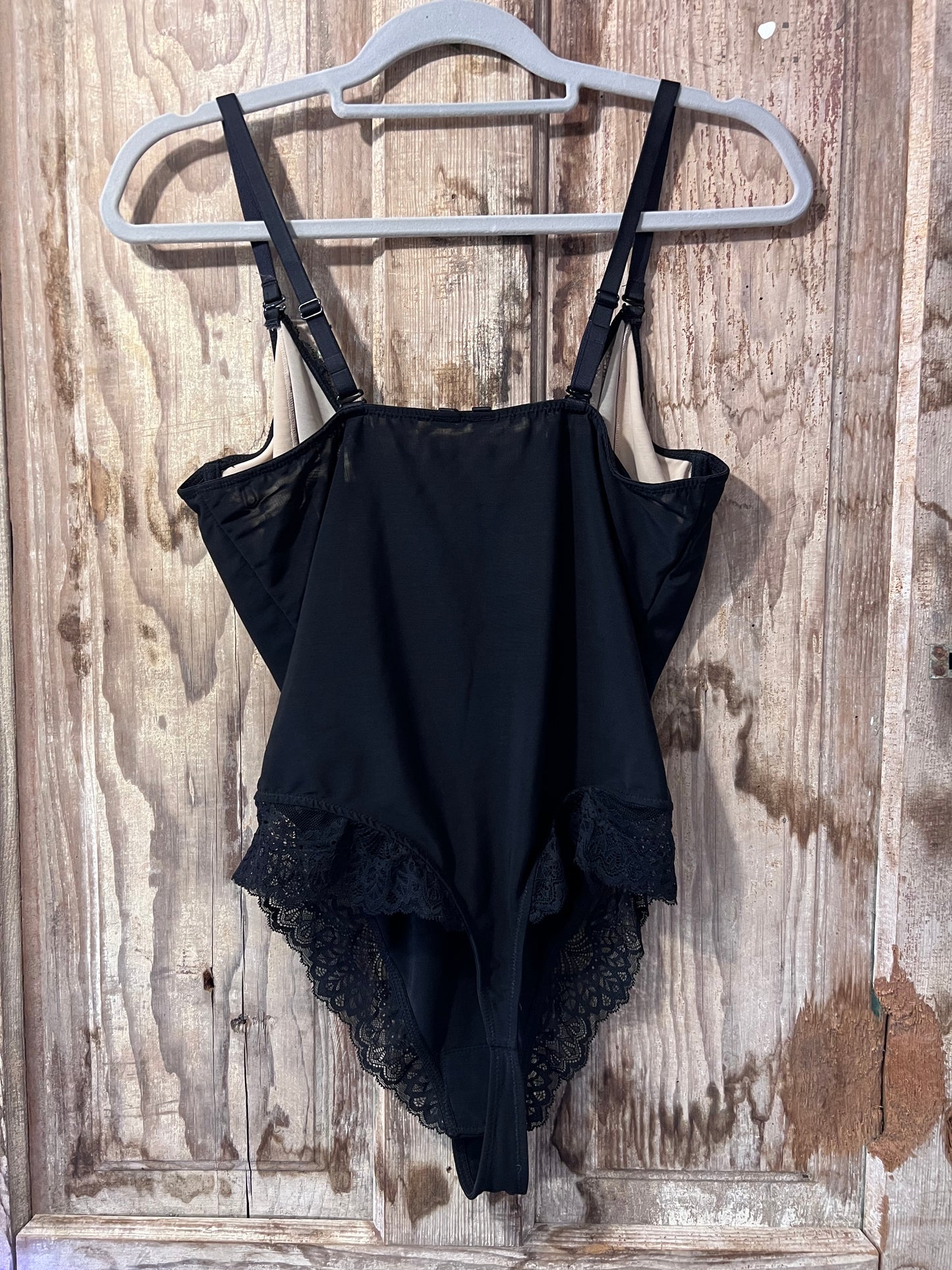 90's/Y2K Popilush Blk Lace Bodysuit