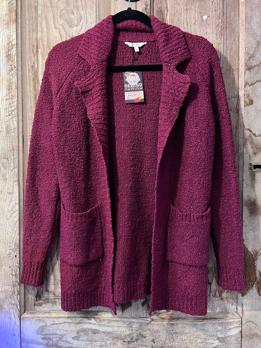 Y2K Candie's Maroon Cardigan