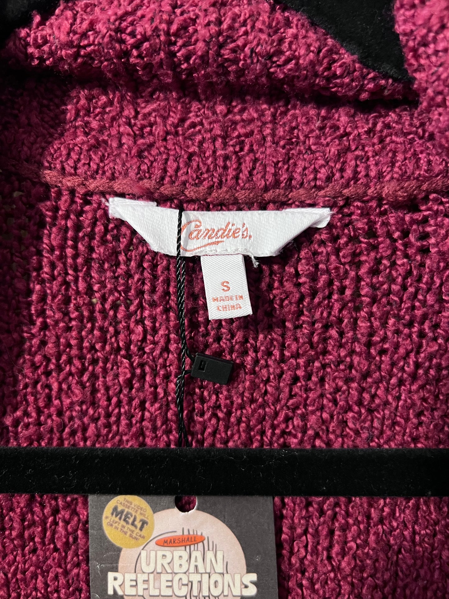 Y2K Candie's Maroon Cardigan
