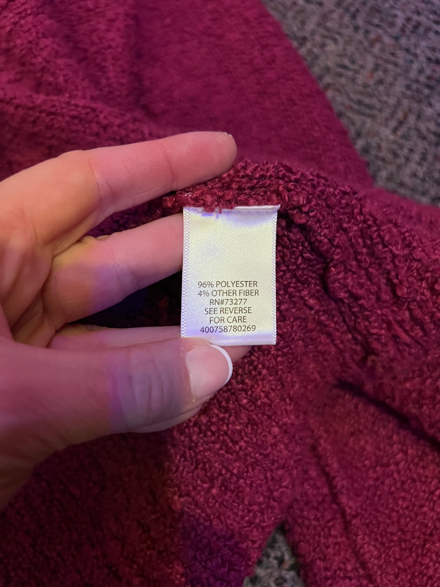 Y2K Candie's Maroon Cardigan