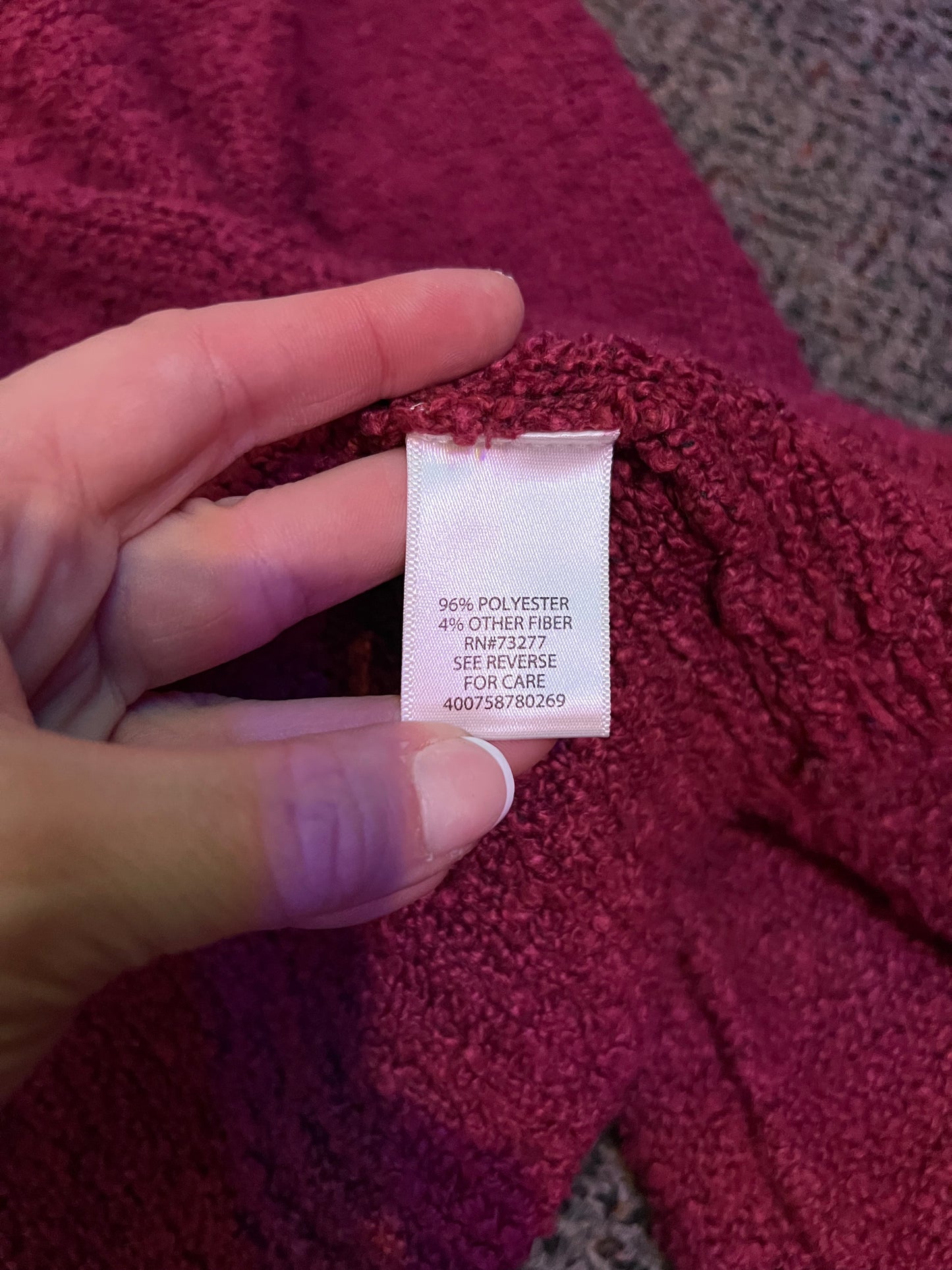 Y2K Candie's Maroon Cardigan