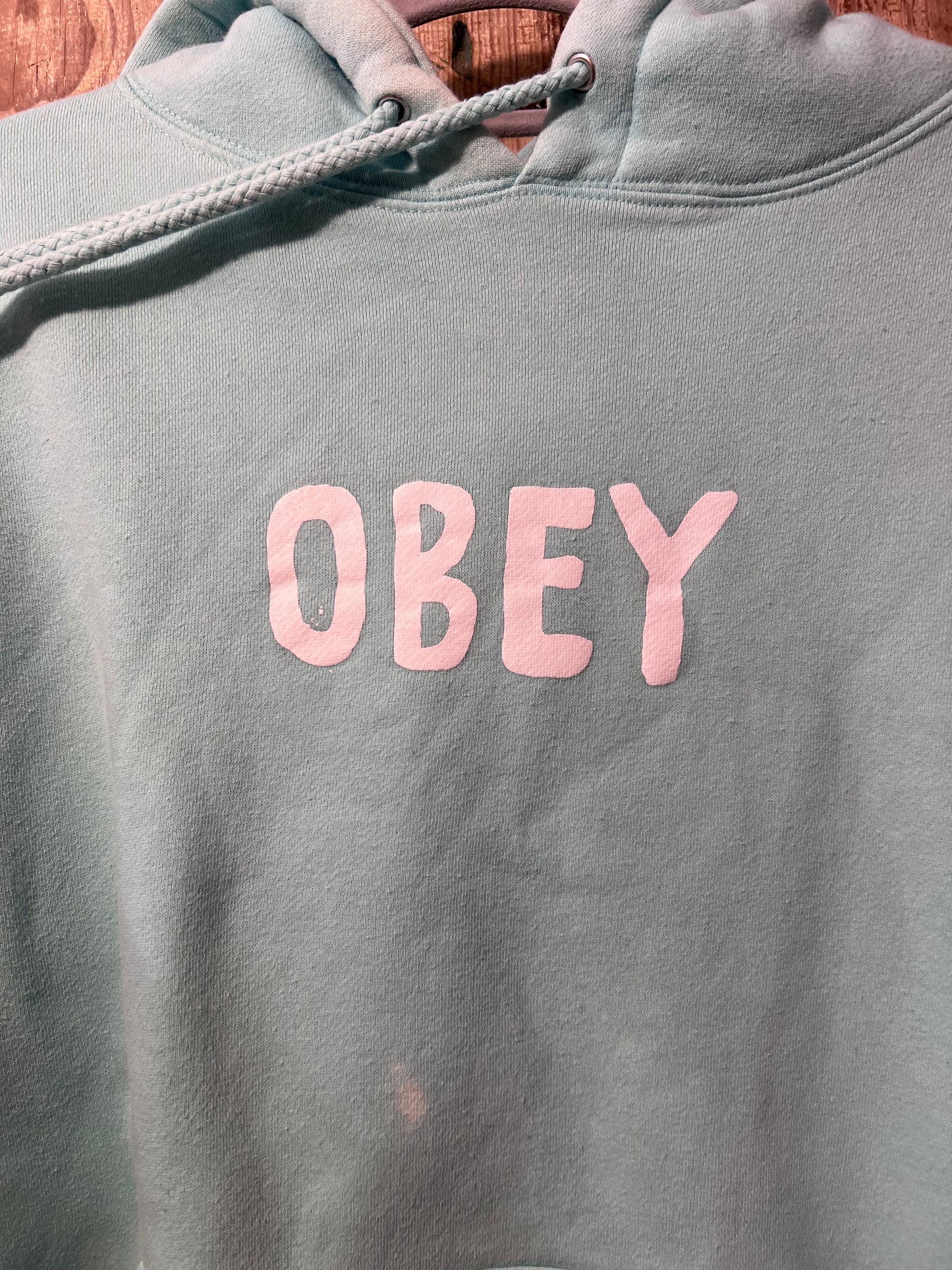 Aqua Blue Obey Hoodie