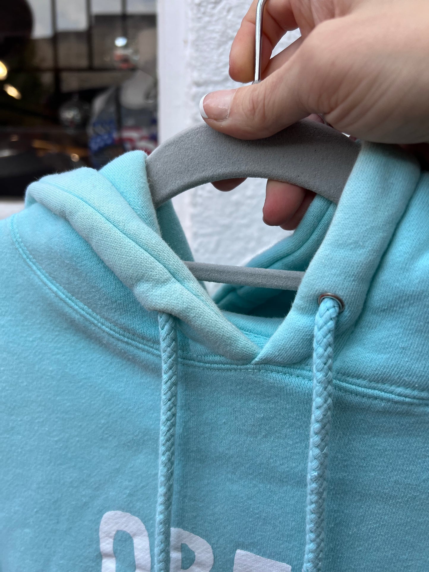 Aqua Blue Obey Hoodie
