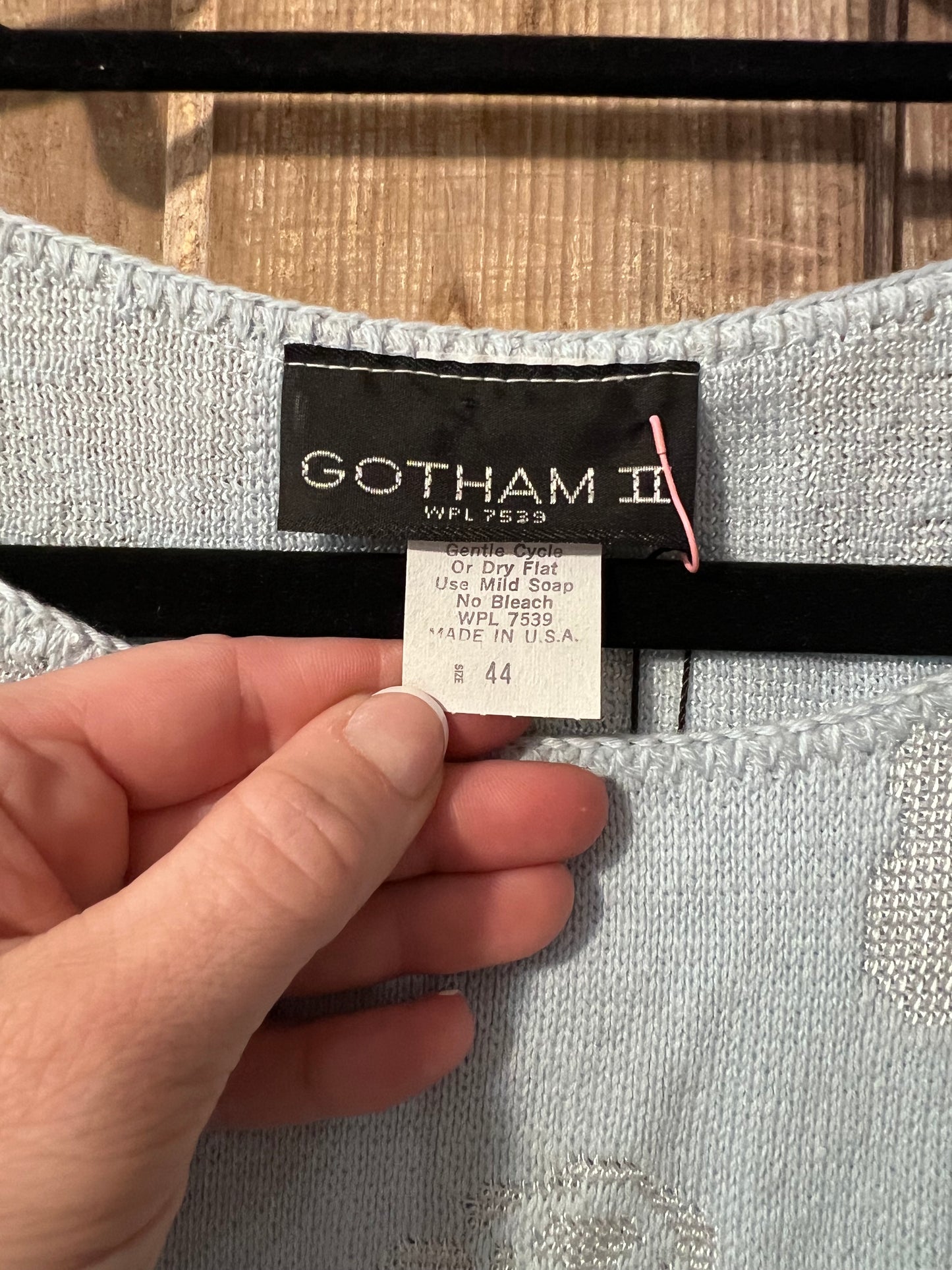 NWT Y2K Gotham II BBlue Floral Knit Top