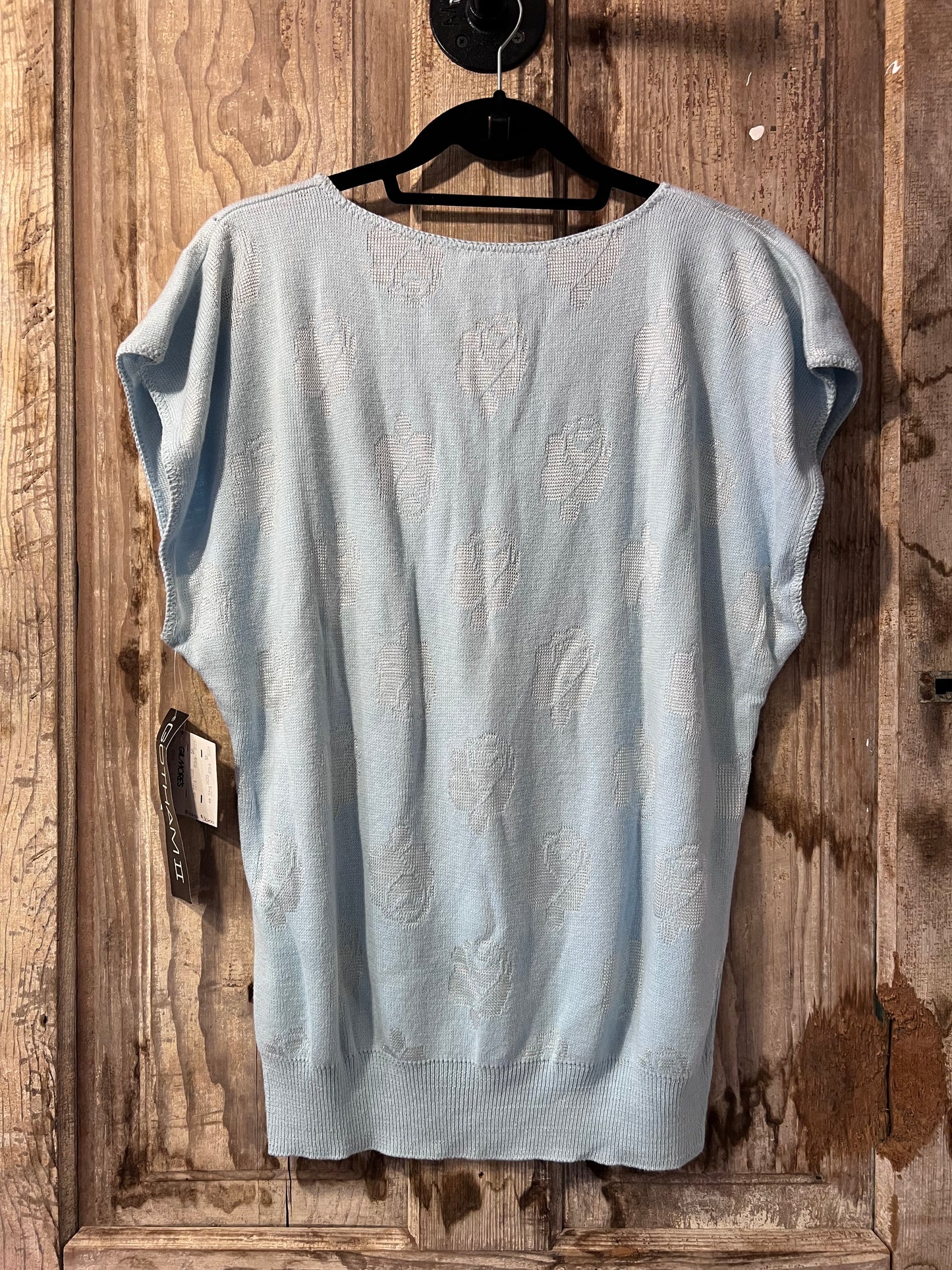 NWT Y2K Gotham II BBlue Floral Knit Top