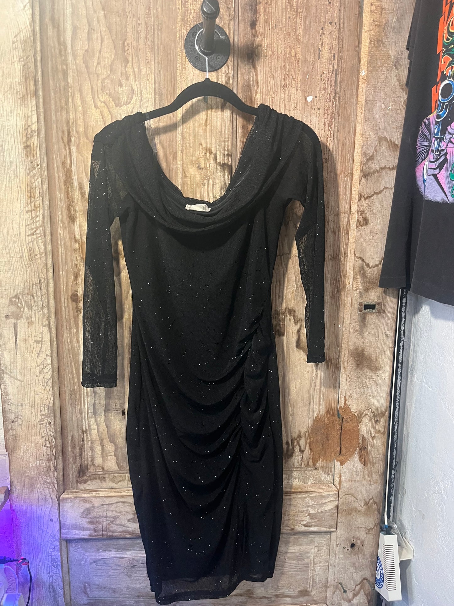 Ember BLK Sparkly Long Sleeve Dress