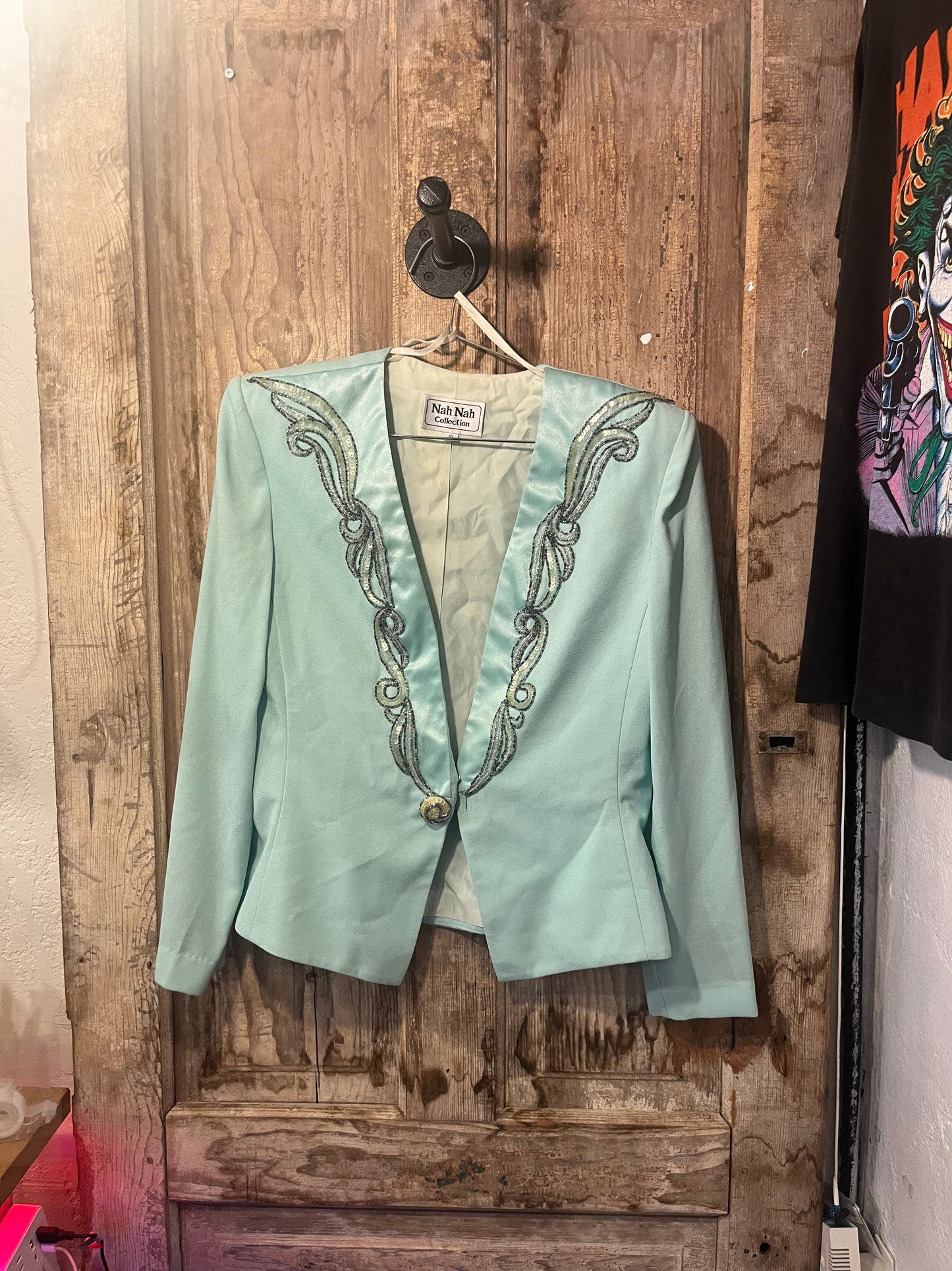 Nah Nah Collection Blue Beaded Blazer
