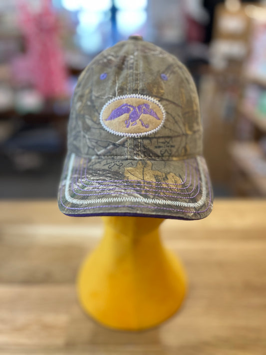 Real Tree Camo Embroidered Bird Patch Hat (Modern)