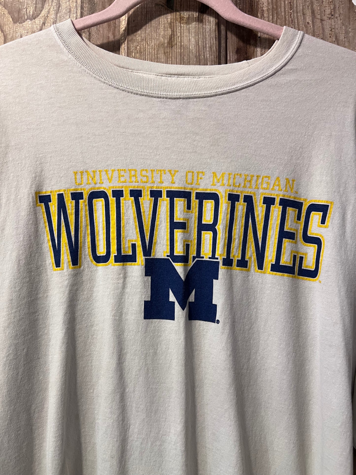 Retro U of M Wolverines Long Sleeve Shirt