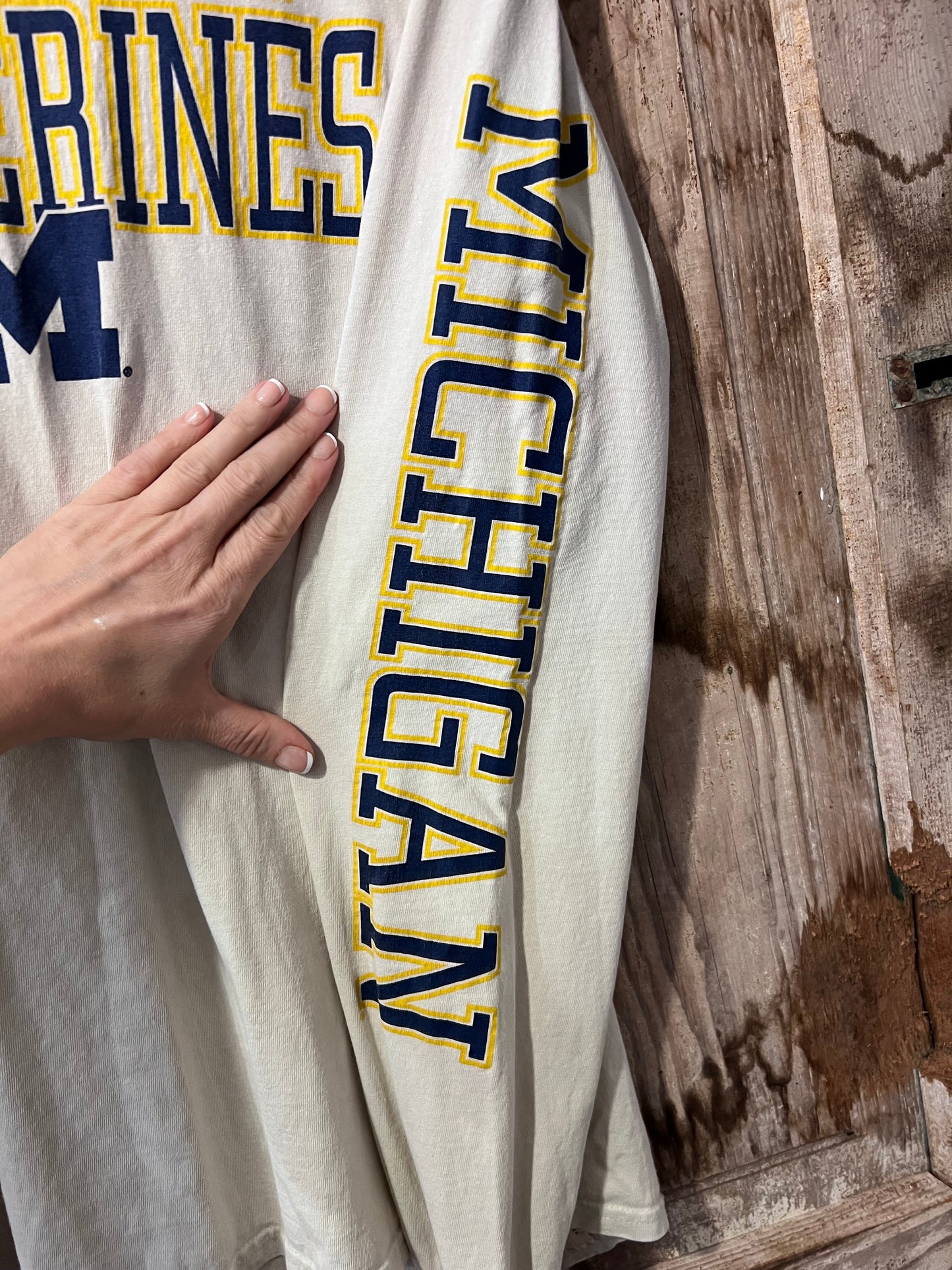 Retro U of M Wolverines Long Sleeve Shirt