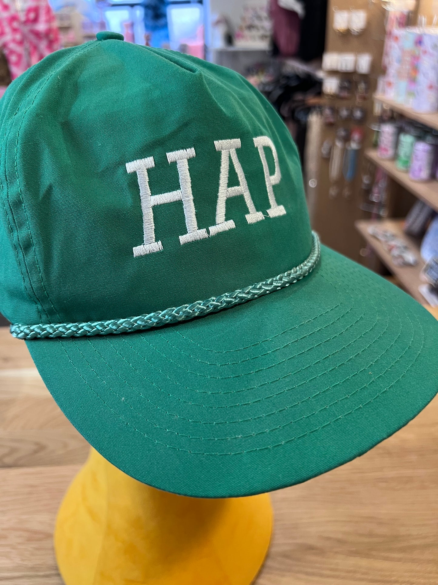 80's Embroidered "HAP" Trucker Hat