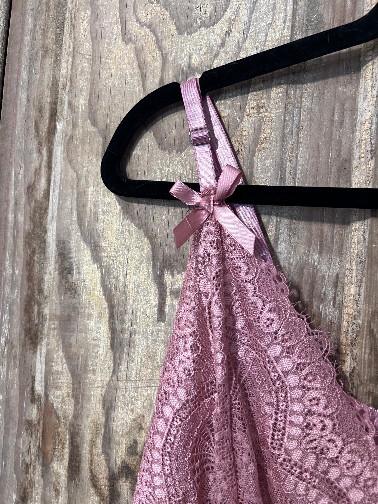 Y2K Dusty Pink Lace Slip