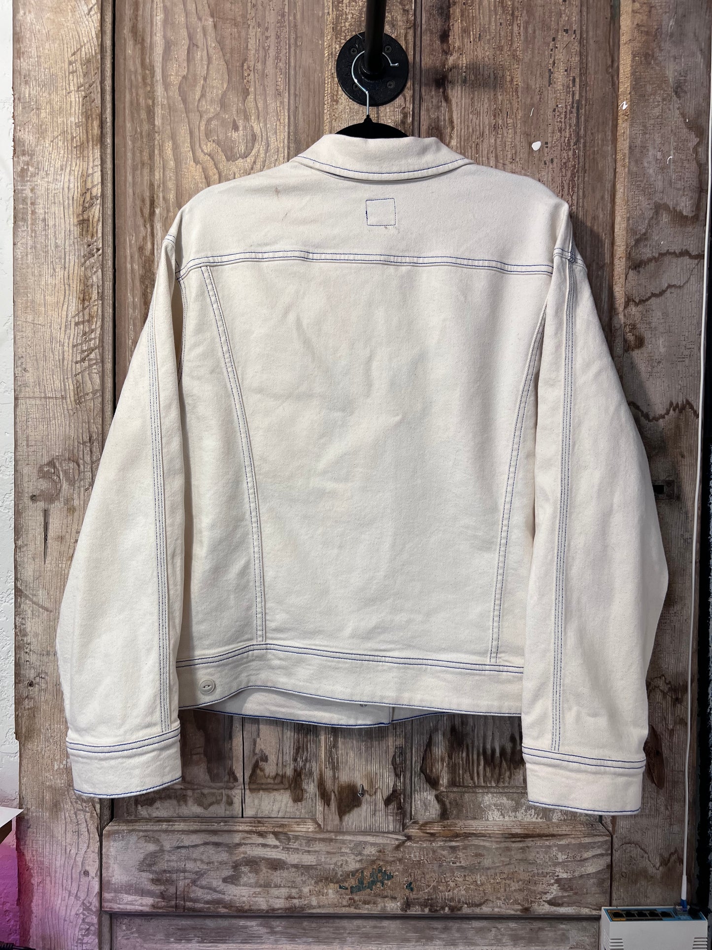 70's/80's LEE White/Blue Denim Jacket