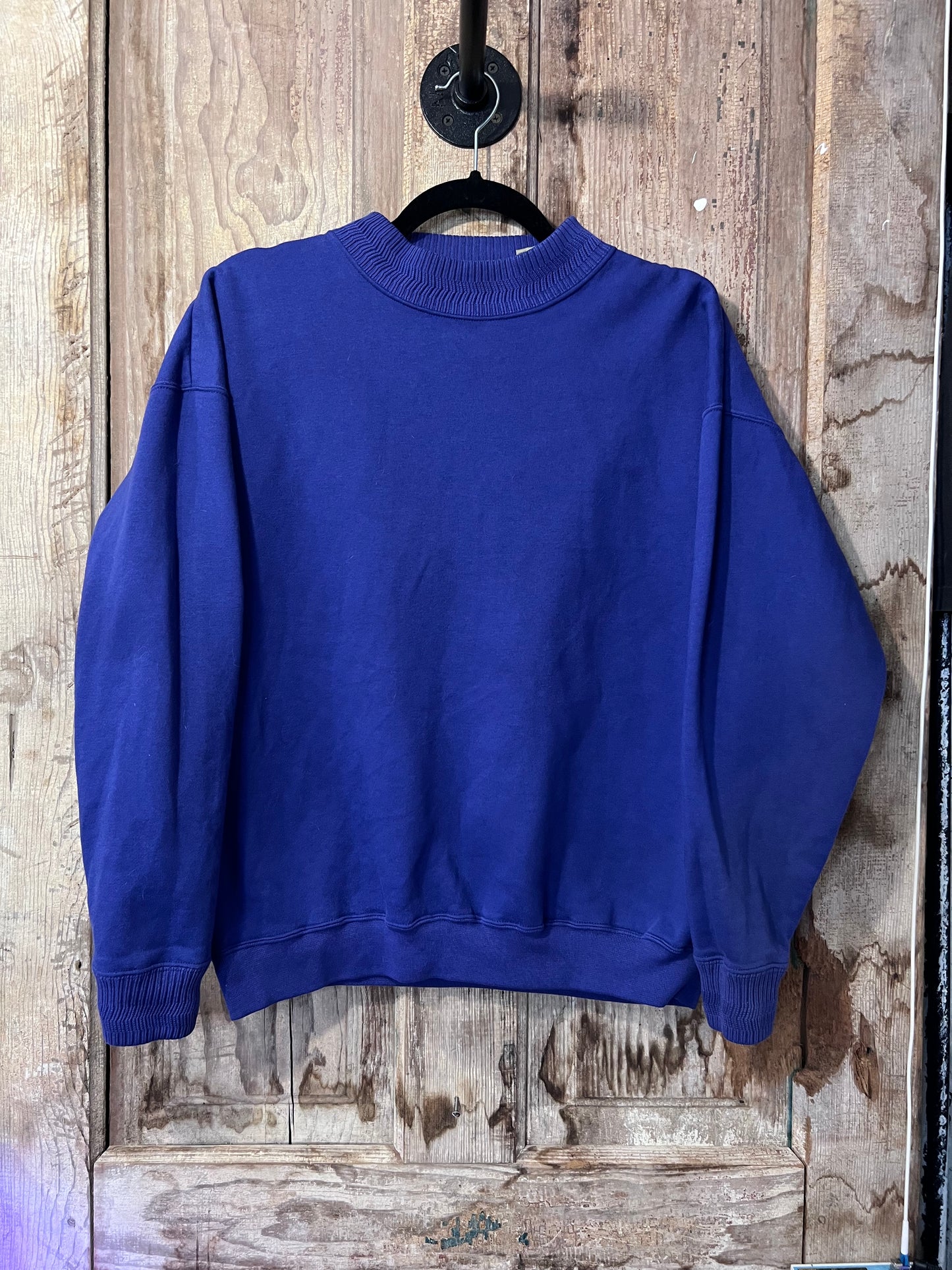 90's Trench Navy Purple High Neck Sweater
