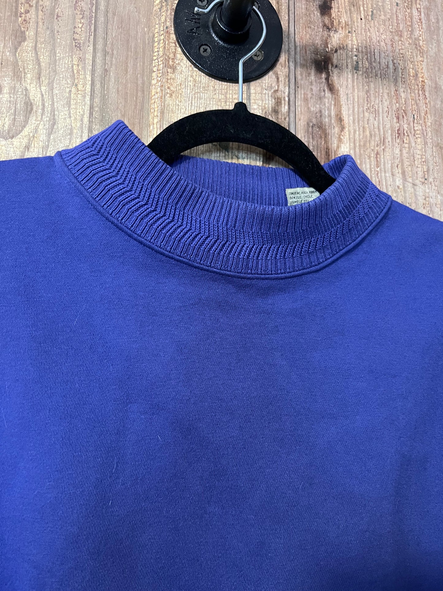 90's Trench Navy Purple High Neck Sweater
