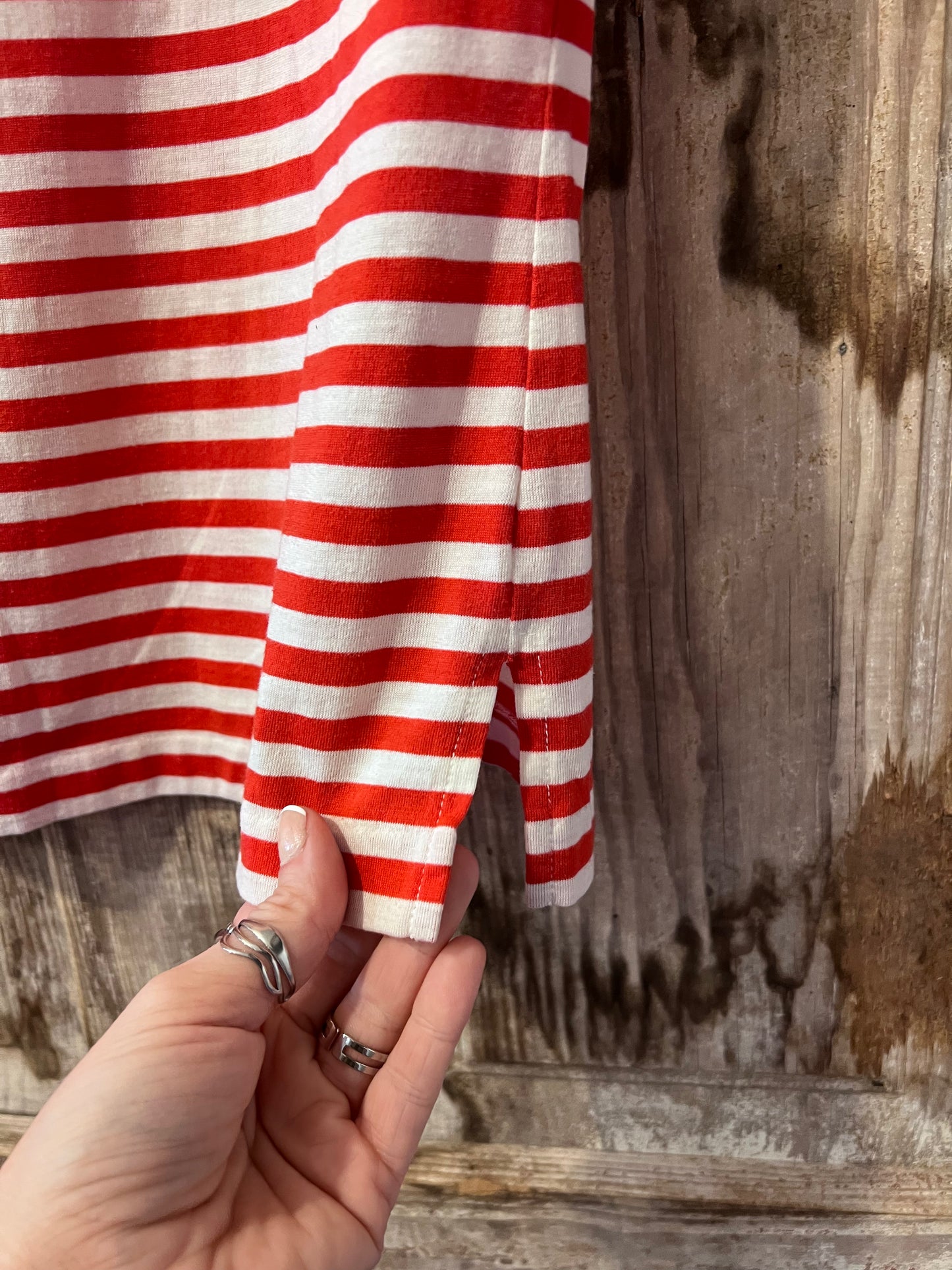 80's NUGGETS "Rorange" Striped Polo Shirt