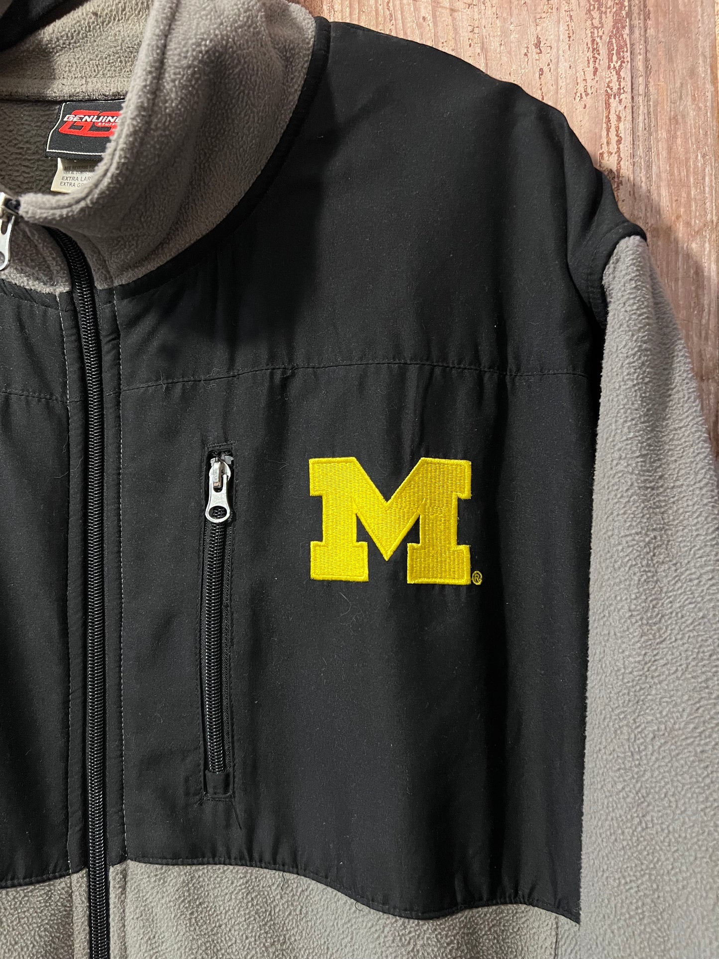 Y2K U of M Fleece Zip Up Jacket