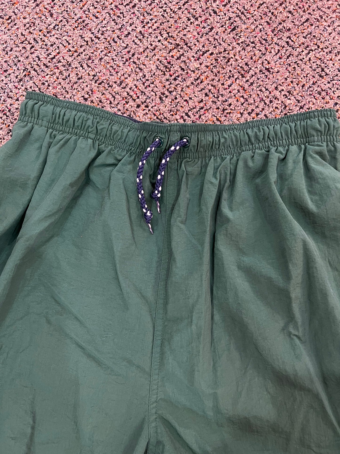 90's Trader Bay Green Swim Trunks