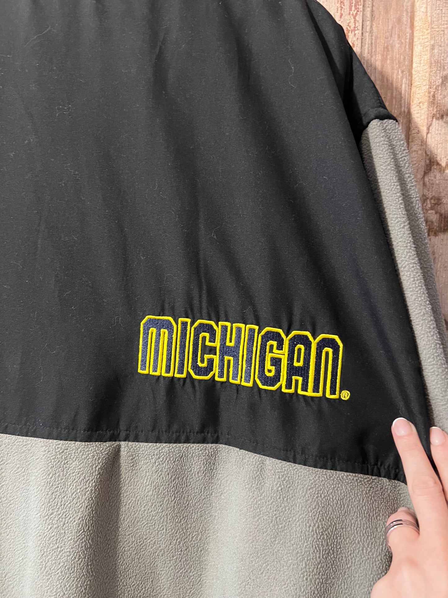 Y2K U of M Fleece Zip Up Jacket