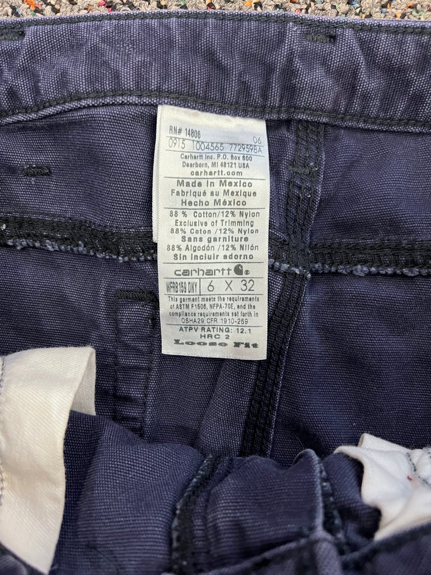 Carhartt Women's Navy Blue Utility Cargo Pants