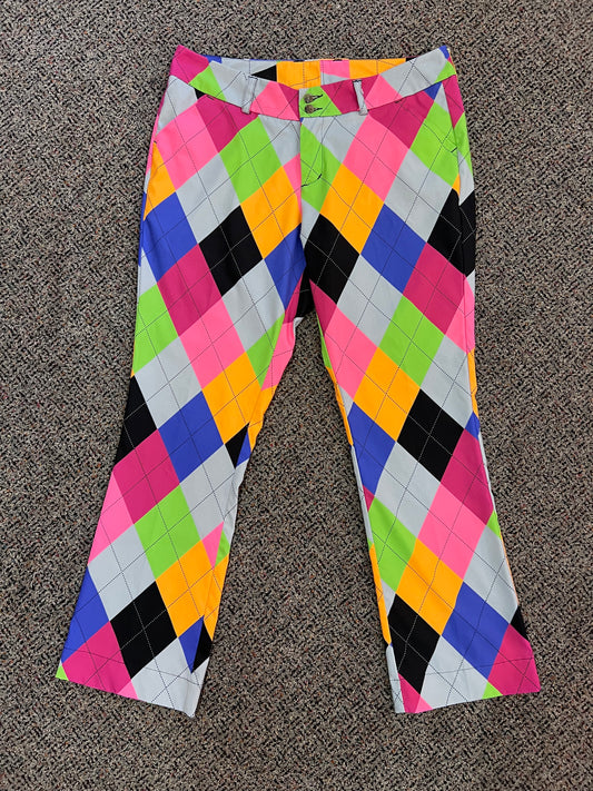 Y2K Loudmouth Colorful Argyle Golf Pants
