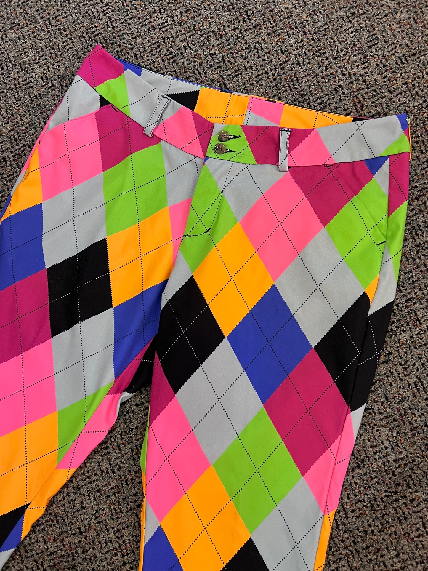 Y2K Loudmouth Colorful Argyle Golf Pants