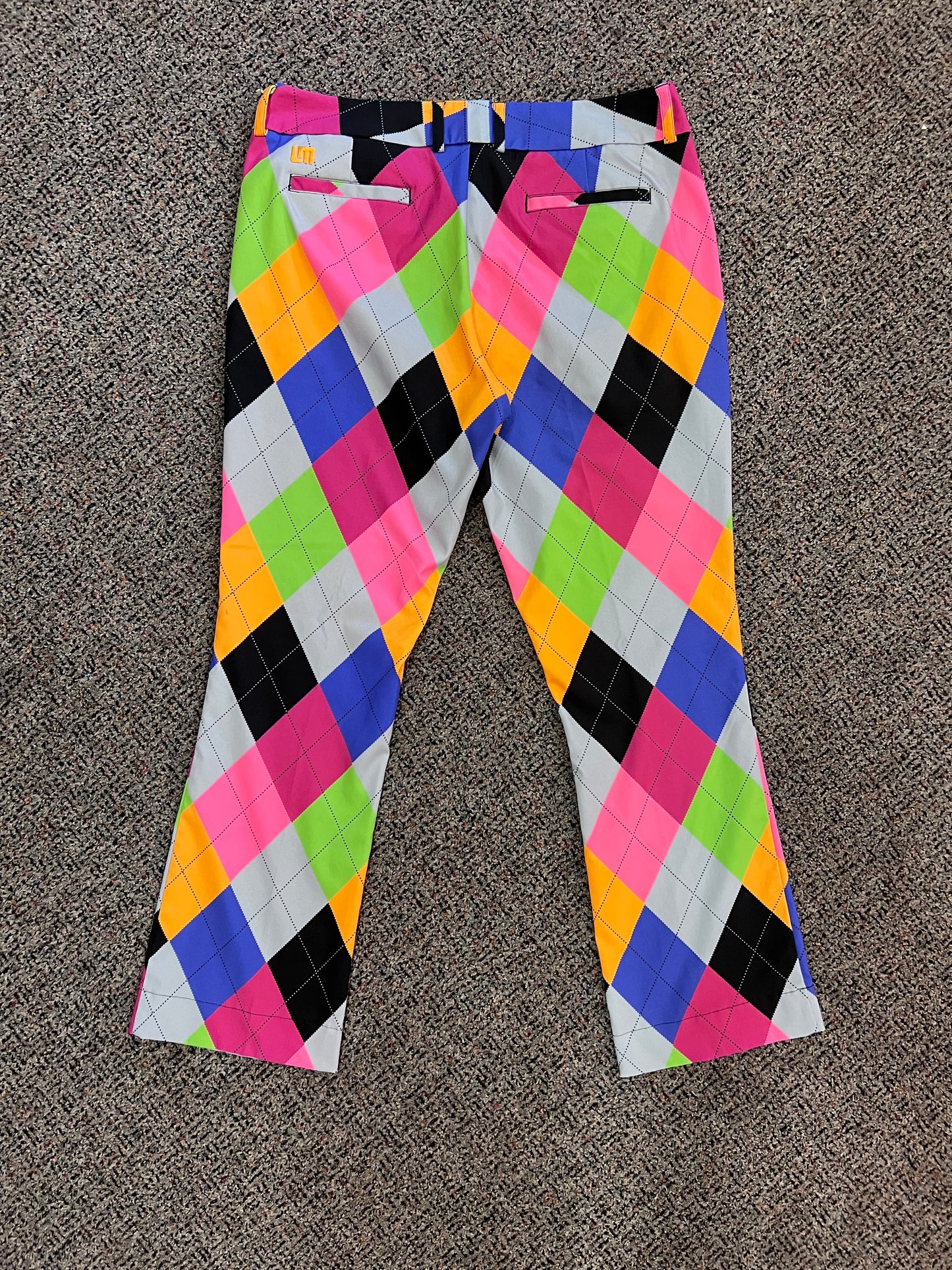 Y2K Loudmouth Colorful Argyle Golf Pants