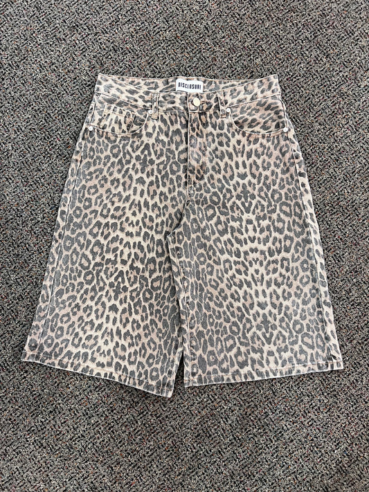 Disclosure Faded Leopard Print Shorts (modern)