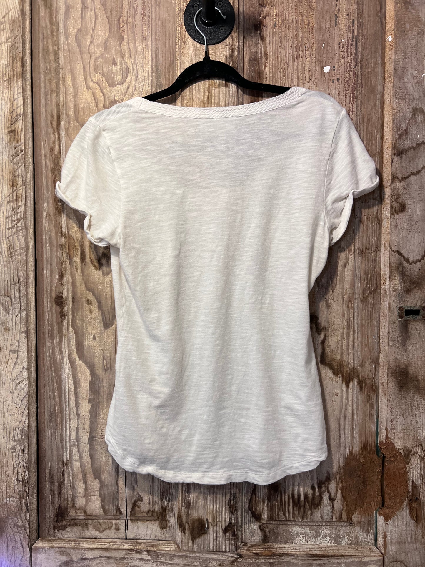 Y2K Banana Republic White Short Sleeve Pocket Shirt