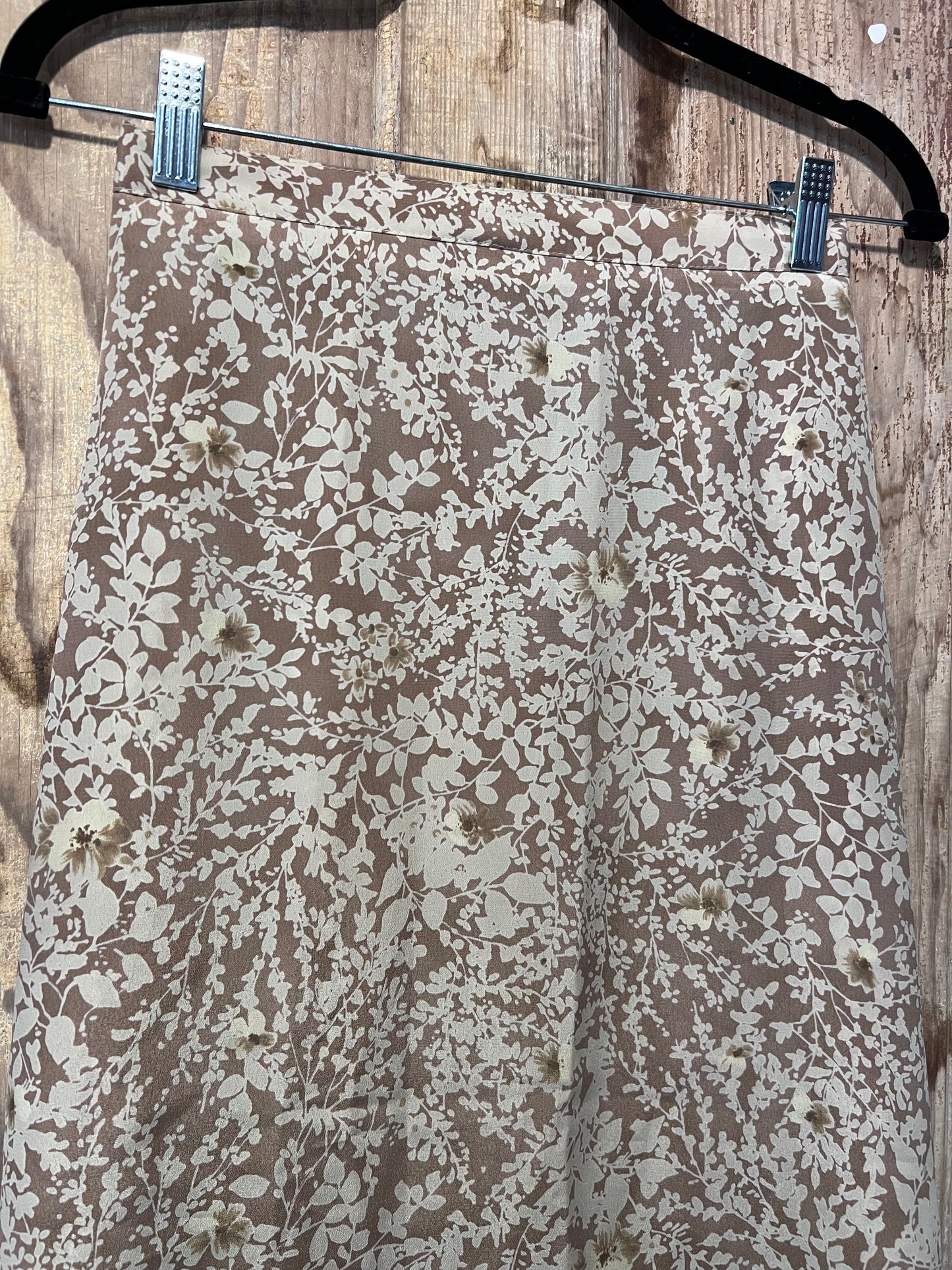90's SAVION Brown Floral Skirt